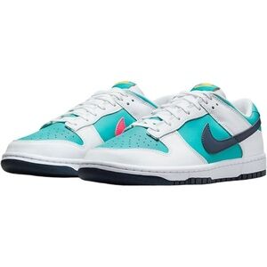 Nike Air Dunk Low Grade School Dusty Cactus Thunder Blue Sz 5.5y New HF4794-345